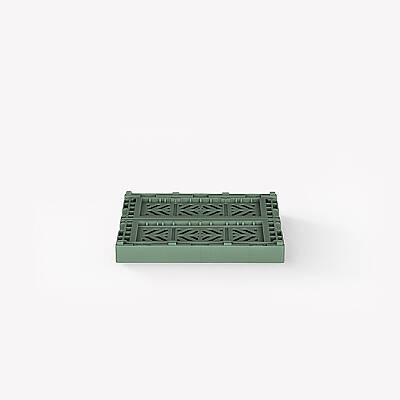 Aykasa 111506 Micro Box Almond Green Katlanabilir Kasa 4'lü Paket - 4