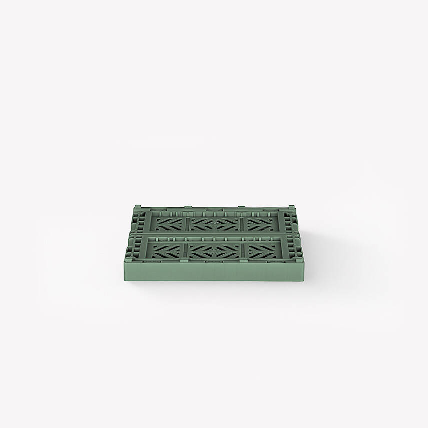 Aykasa 111506 Micro Box Almond Green Katlanabilir Kasa 4'lü Paket - 4