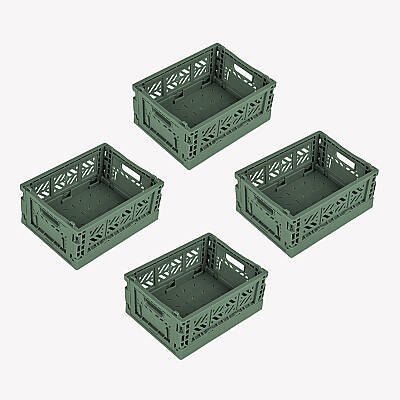 Aykasa 111506 Micro Box Almond Green Katlanabilir Kasa 4'lü Paket - 2