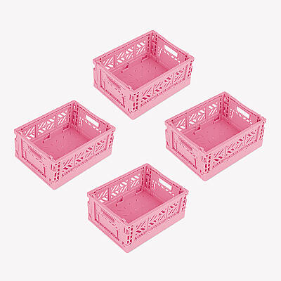 Aykasa 111506 Micro Box Baby Pink Katlanabilir Kasa 4'lü Paket - 2