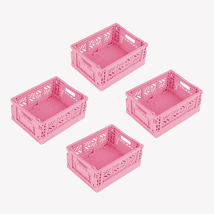 Aykasa 111506 Micro Box Baby Pink Katlanabilir Kasa 4'lü Paket - 2