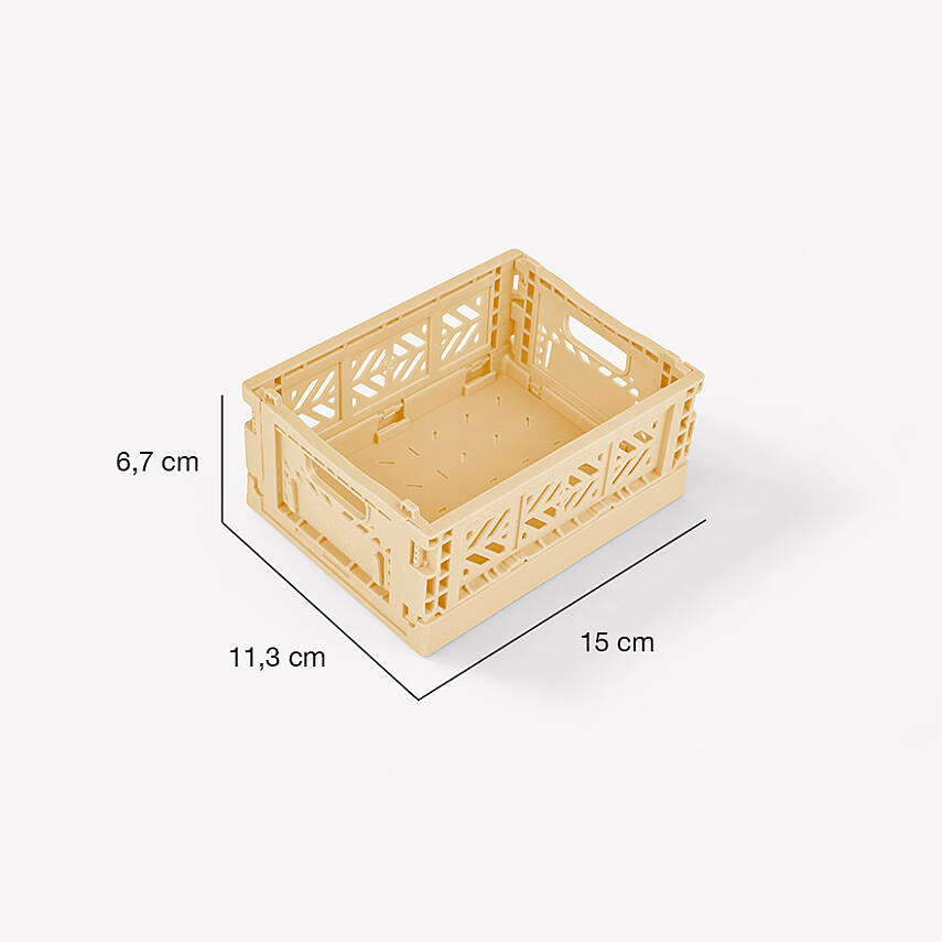 Aykasa 111506 Micro Box Banana Katlanabilir Kasa 4'lü Paket - 5