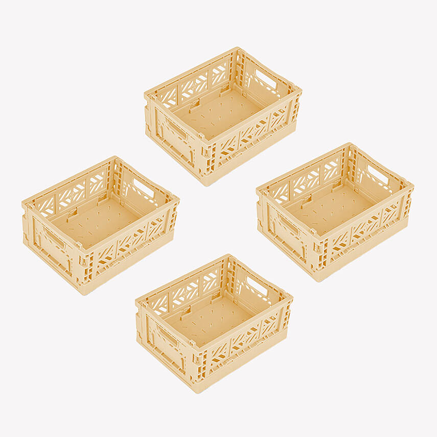 Aykasa 111506 Micro Box Banana Katlanabilir Kasa 4'lü Paket - 2