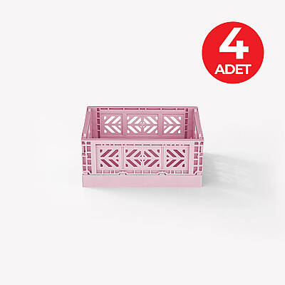Aykasa 111506 Micro Box Cherry Blossom Katlanabilir Kasa 4'lü Paket