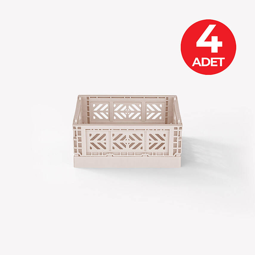 Aykasa 111506 Micro Box Coconut Milk Katlanabilir Kasa 4'lü Paket - 1