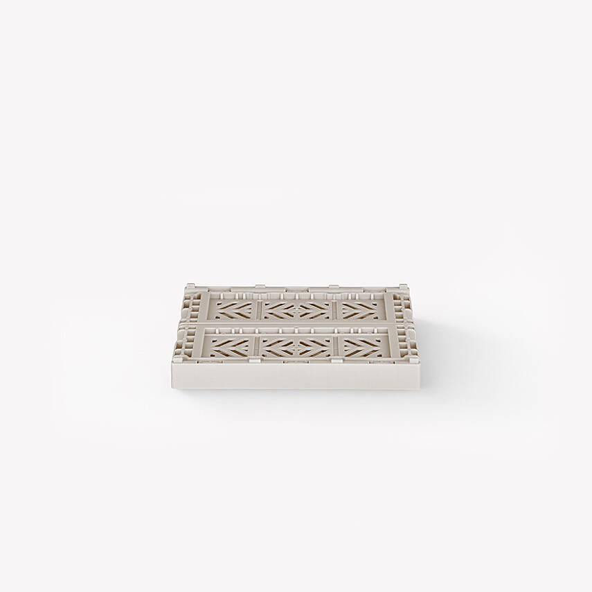 Aykasa 111506 Micro Box Light Gray Katlanabilir Kasa 4'lü Paket - 4