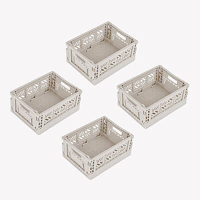 Aykasa 111506 Micro Box Light Gray Katlanabilir Kasa 4'lü Paket - 2