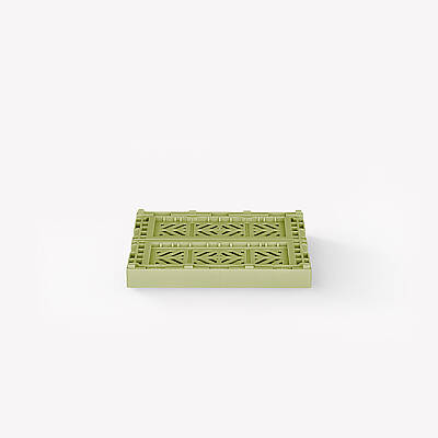 Aykasa 111506 Micro Box Lime Cream Katlanabilir Kasa 4'lü Paket - 4