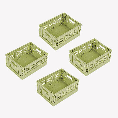 Aykasa 111506 Micro Box Lime Cream Katlanabilir Kasa 4'lü Paket - 2