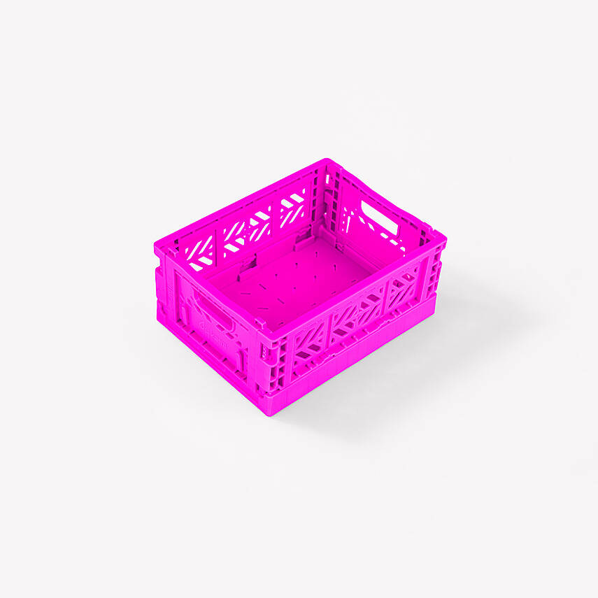 Aykasa 111506 Micro Box Neon Pink Katlanabilir Kasa 4'lü Paket - 3