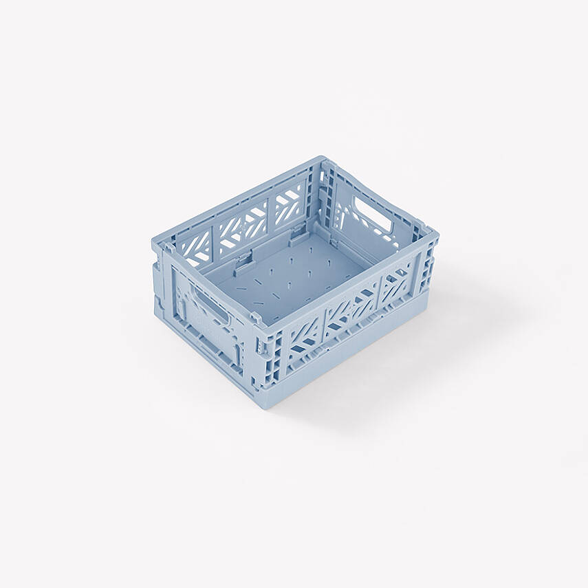 Aykasa 111506 Micro Box Pale Blue Katlanabilir Kasa 4'lü Paket - 3