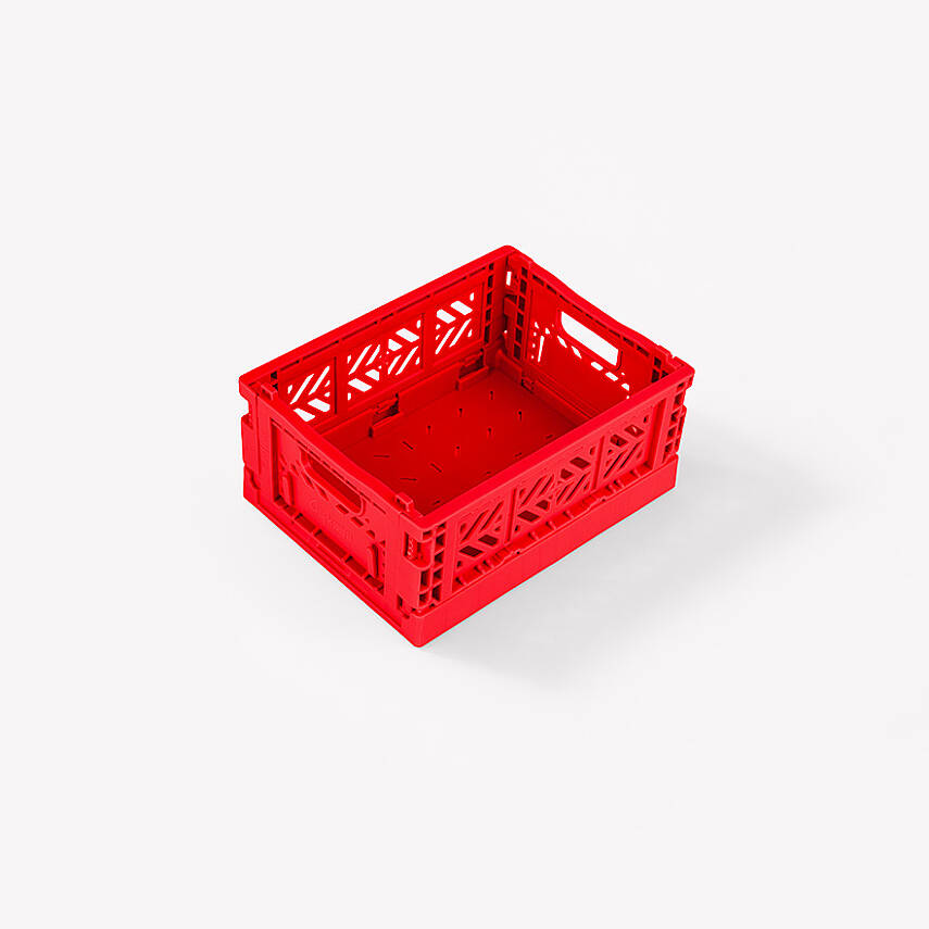 Aykasa 111506 Micro Box Red Katlanabilir Kasa 4'lü Paket - 3