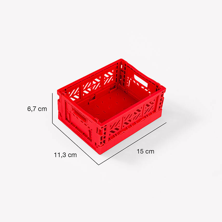 Aykasa 111506 Micro Box Red Katlanabilir Kasa 4'lü Paket - 5
