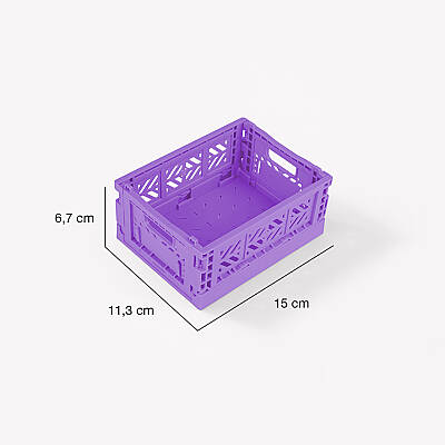 Aykasa 111506 Micro Box Taro Milktea Katlanabilir Kasa 4'lü Paket - 5