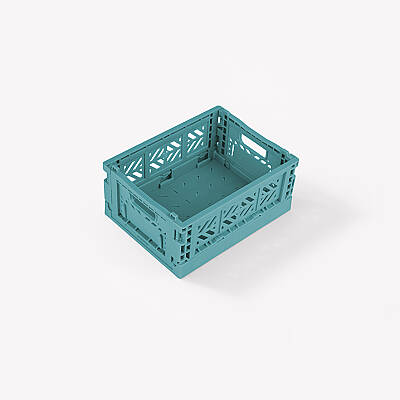 Aykasa 111506 Micro Box Teal Katlanabilir Kasa 4'lü Paket - 3