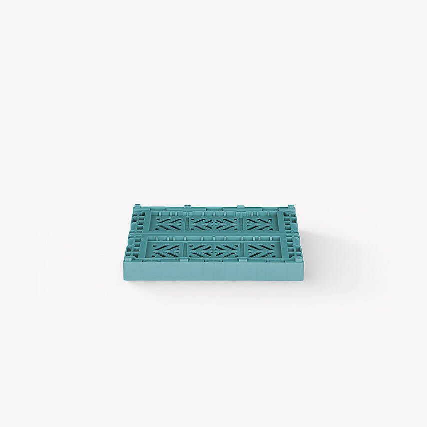 Aykasa 111506 Micro Box Teal Katlanabilir Kasa 4'lü Paket - 4