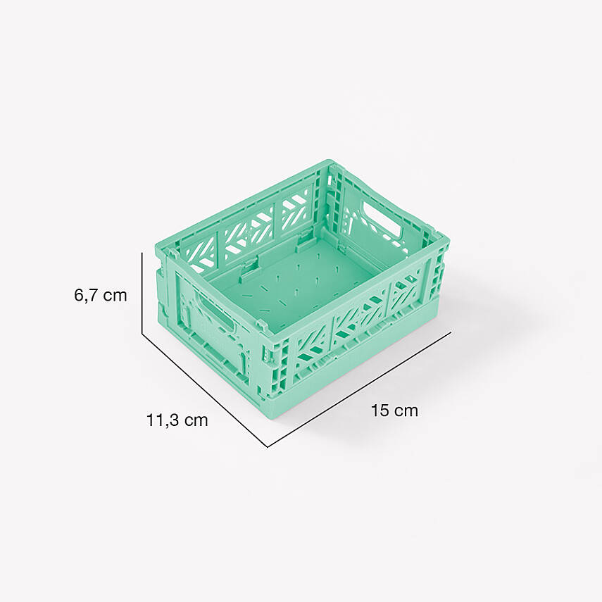 Aykasa 111506 Micro Box Warm Mint Katlanabilir Kasa 4'lü Paket - 5