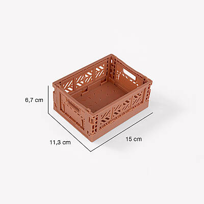 Aykasa 111506 Micro Box Warm Taupe Katlanabilir Kasa 4'lü Paket - 5