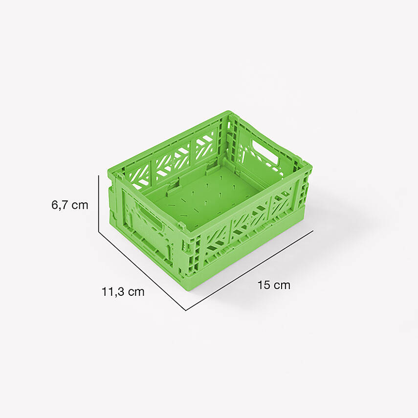 Aykasa 111506 Micro Box Wasabi Katlanabilir Kasa 4'lü Paket - 5