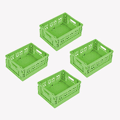 Aykasa 111506 Micro Box Wasabi Katlanabilir Kasa 4'lü Paket - 2