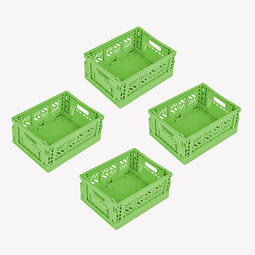 Aykasa 111506 Micro Box Wasabi Katlanabilir Kasa 4'lü Paket - 2